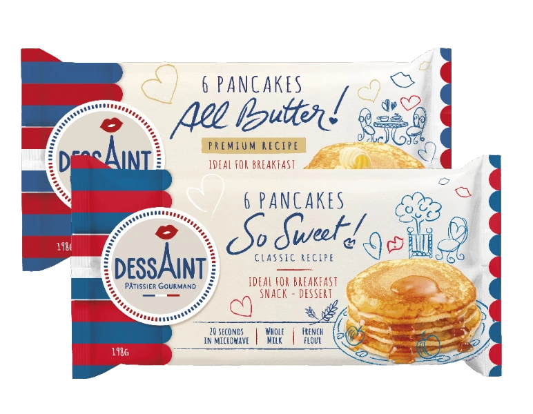 packaging 6 pancakes dessaint